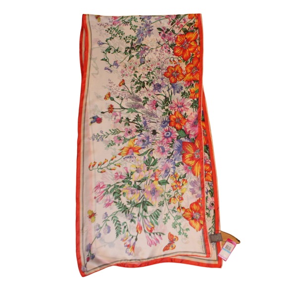 Vince Camuto 18" x 72" Floral Butterfly Oblong Scarf #VC3023 - Picture 1 of 2